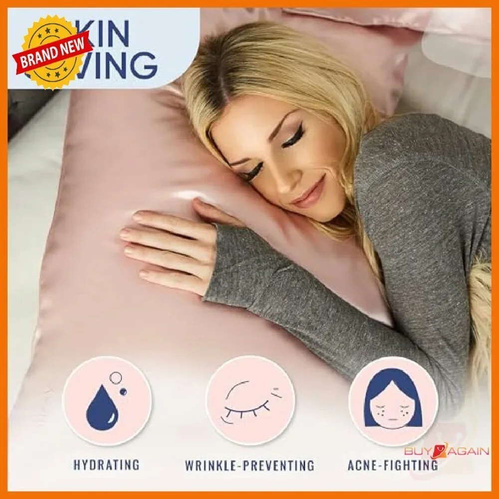 King Size Silk Pillowcase - 22 Momme Mulberry - Hair & Skin Care